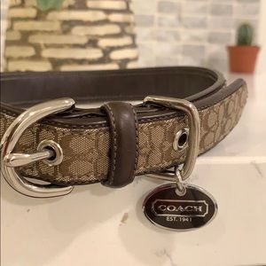📌NWOT Coach Signature Logo Minisig Dog Collar